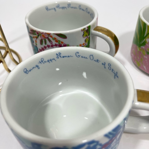 NWOT Lilly Pulitzer for Target Porcelain Stacking Coffee Mug - Picture 4 of 7